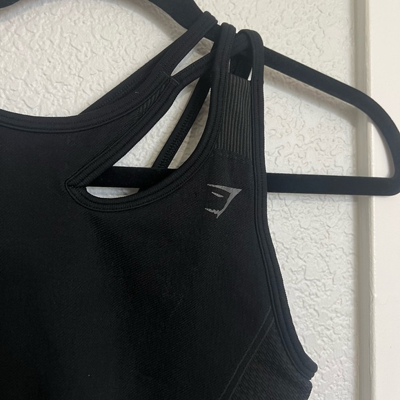 Gymshark Black Ultra Seamless Sports Bra - Picture 3 of 5
